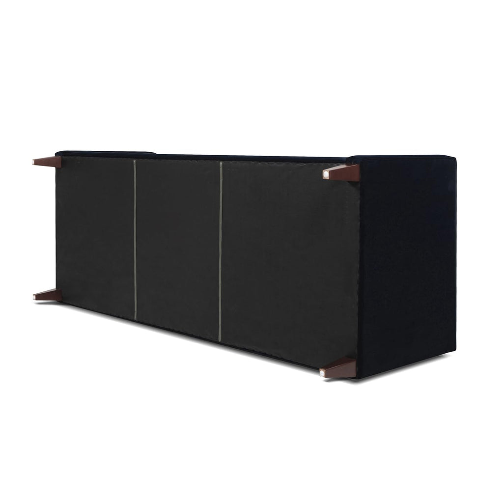 Dark Navy Blue Performance Velvet Tufted Sofa I873080