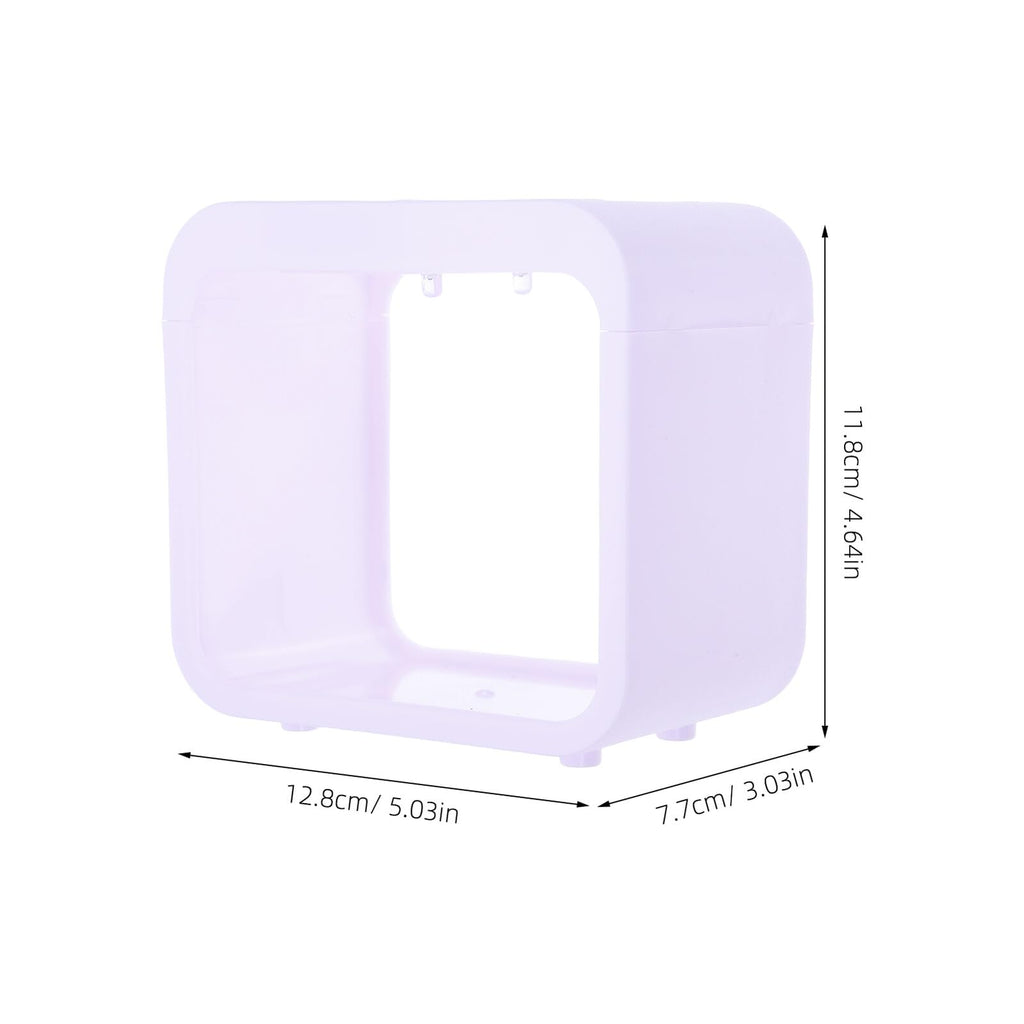 Mini Betta Fish Tank with LED Light Portable Plastic Desktop Aquarium Cube J56953