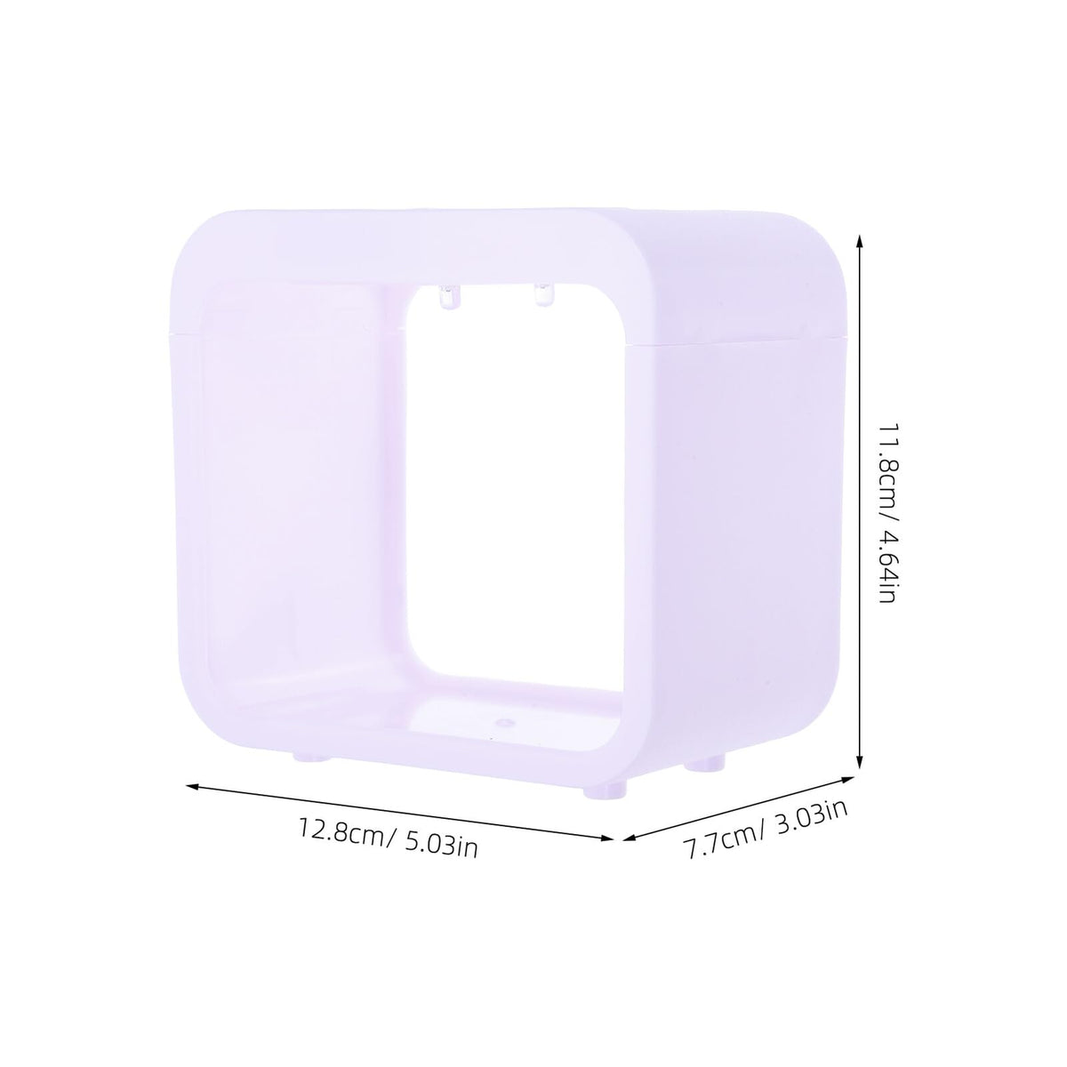 Mini Betta Fish Tank with LED Light Portable Plastic Desktop Aquarium Cube J56953