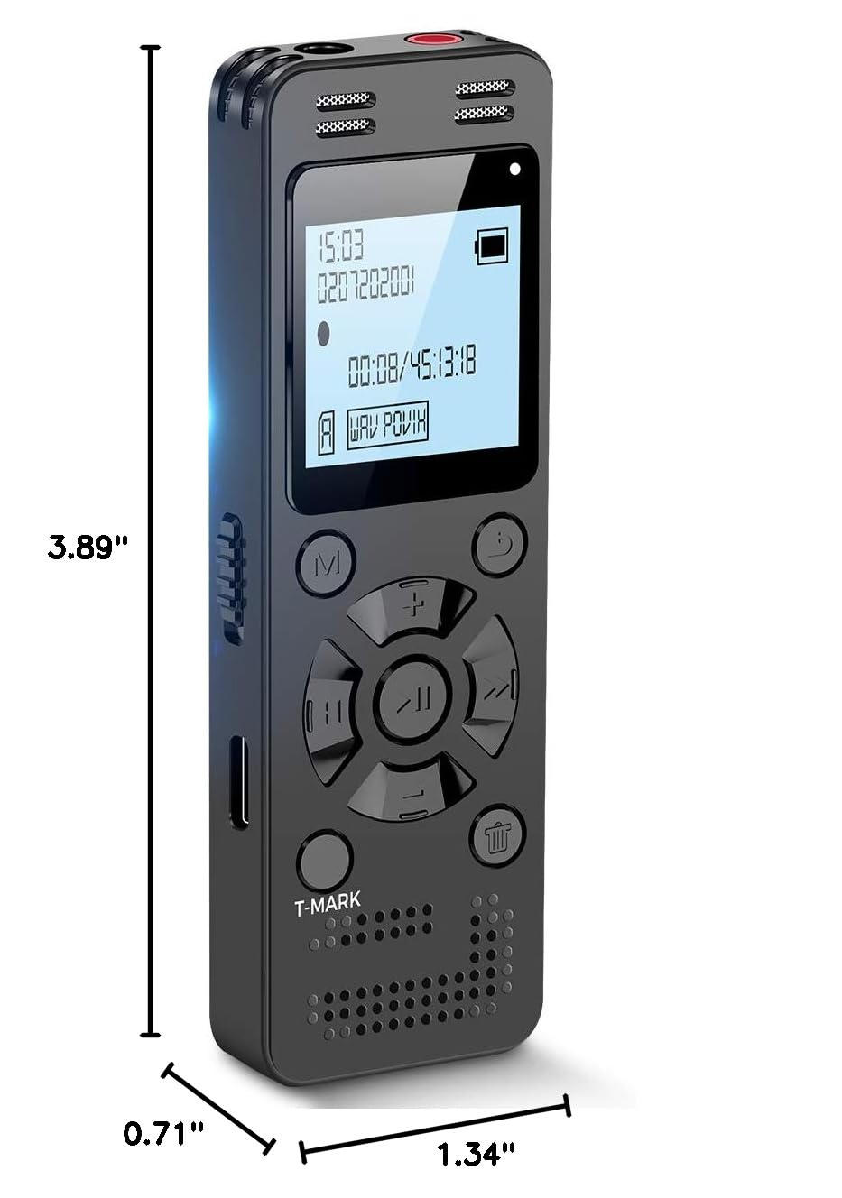 128GB Digital Voice Recorder with Playback L86449