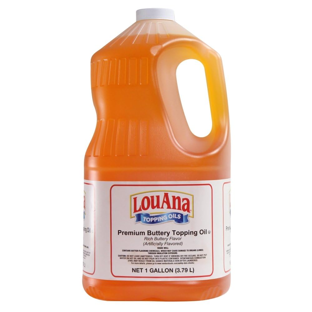 Buttery Popcorn Topping Oil 1 Gallon Jug D88570