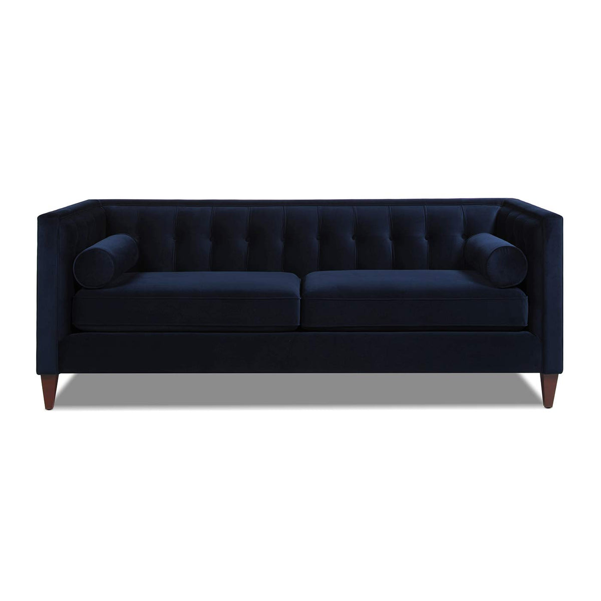 Dark Navy Blue Performance Velvet Tufted Sofa I873080