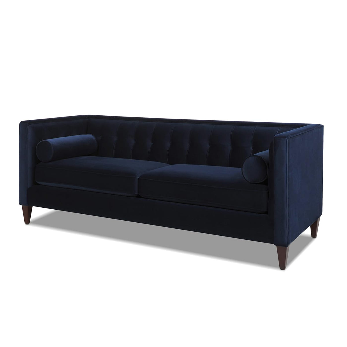 Dark Navy Blue Performance Velvet Tufted Sofa I873080