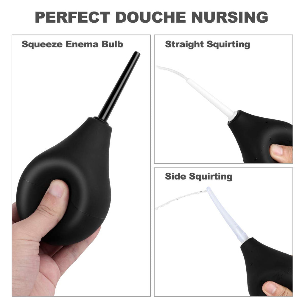 Enema Bulb Anal Douche Kit with 3 Nozzles 4 Piece Set U69164