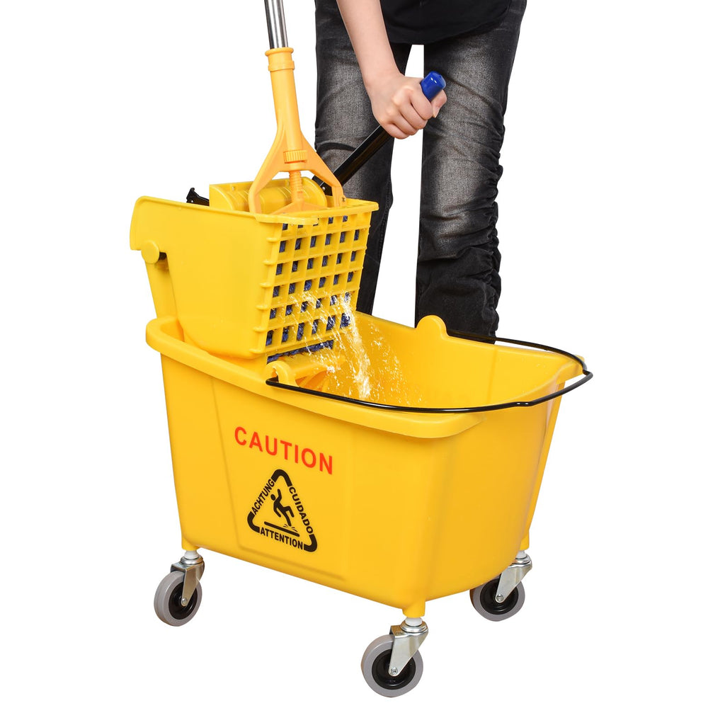 Commercial Mop Bucket on Wheels, 35-Quart C19745