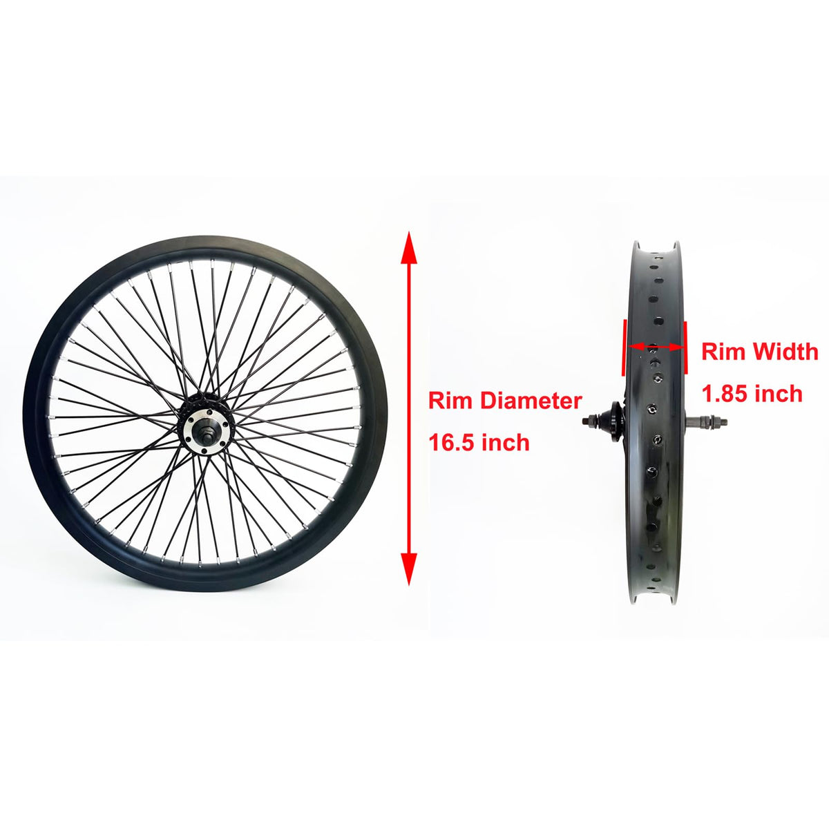20" 26" Heavy Duty Bicycle Rear Wheel Rim 48 Spokes Aluminum Alloy Disc Brake F290