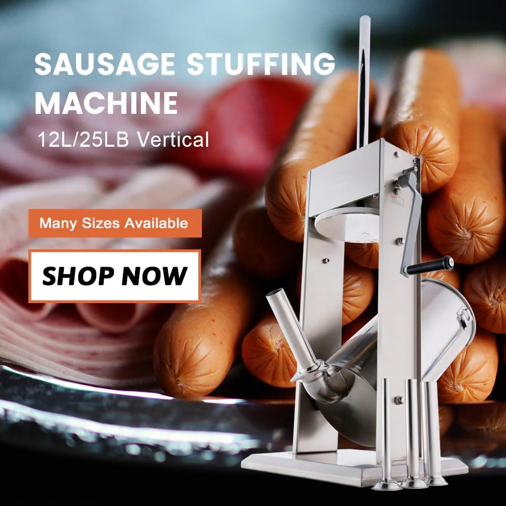25 Lb Stainless Steel Vertical Sausage Stuffer V834856