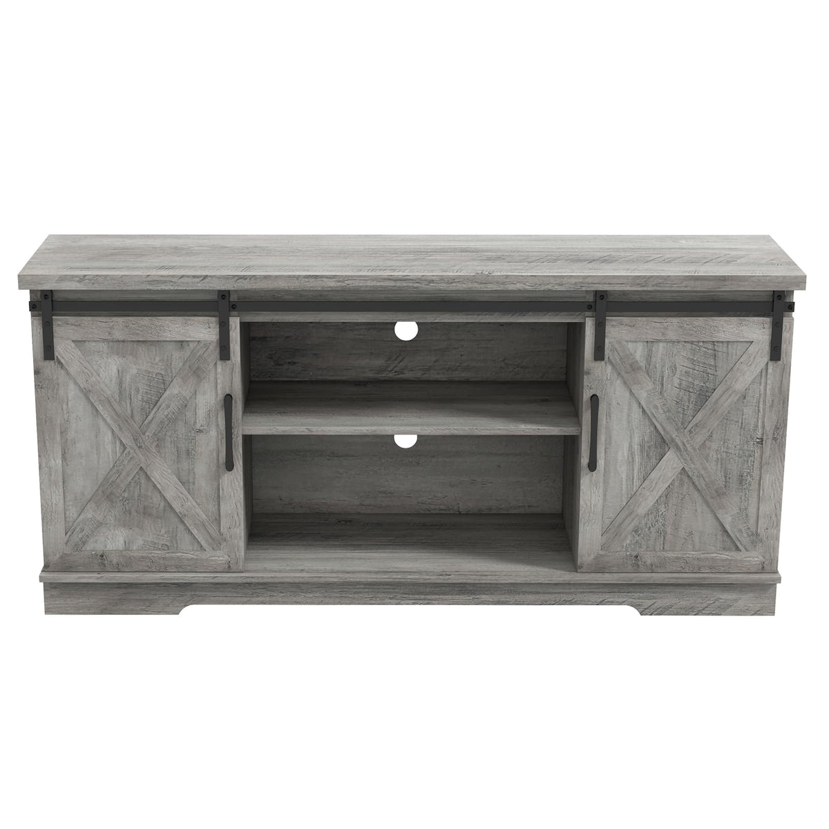 65 Inch TV Stand with Sliding Barn Doors C640492