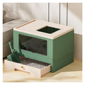 Foldable Cat Litter Box with Lid & Scoop Z7580
