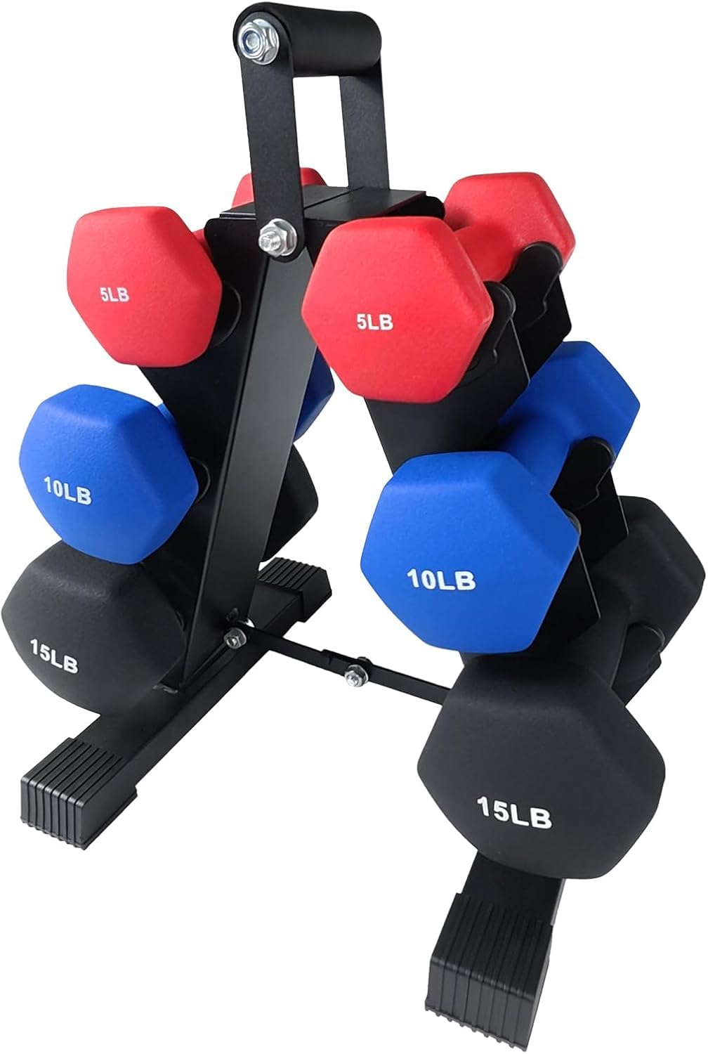 PVC Coated Hexagon Dumbbells Set Q10563