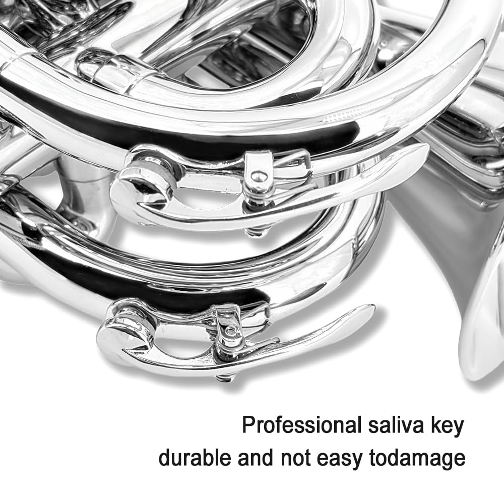 Pocket Trumpet Mini Brass Instrument with 7C Mouthpiece & Case D31268