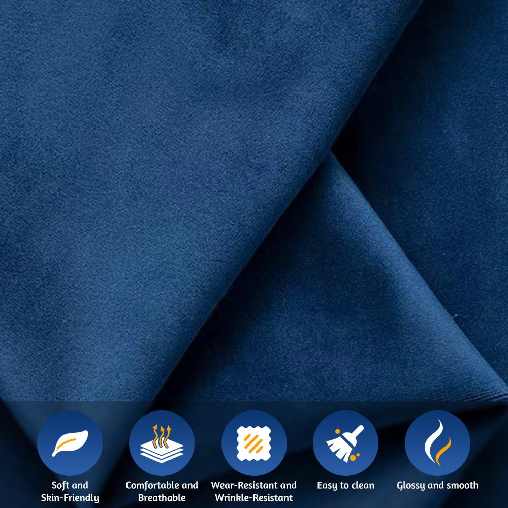 Blue Velvet King Size Sleeper Sofa A97142