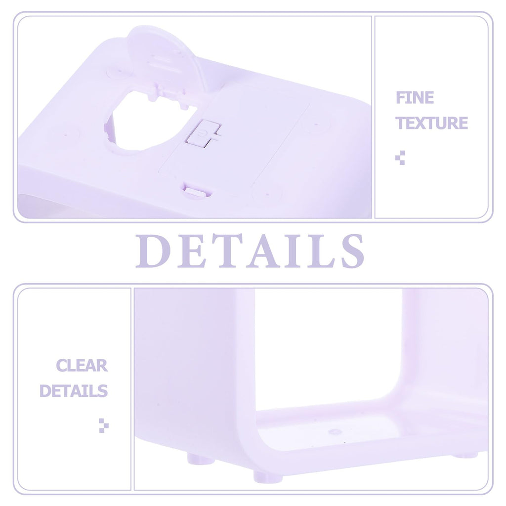 Mini Betta Fish Tank with LED Light Portable Plastic Desktop Aquarium Cube J56953