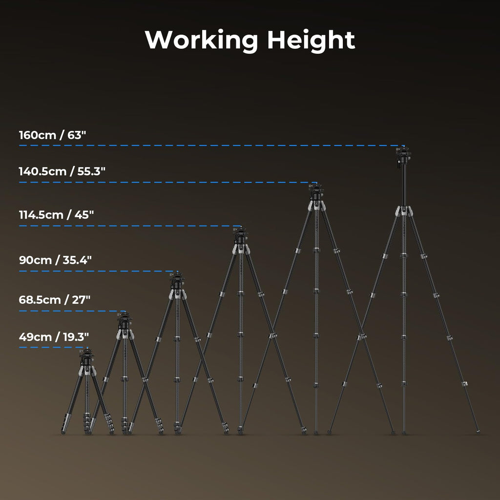 Carbon Fiber Video Tripod with Fluid Head W275539