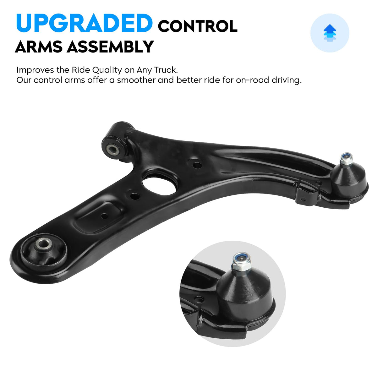Front Lower Control Arm with Ball Joint Driver & Passenger Side 2Pcs Y730