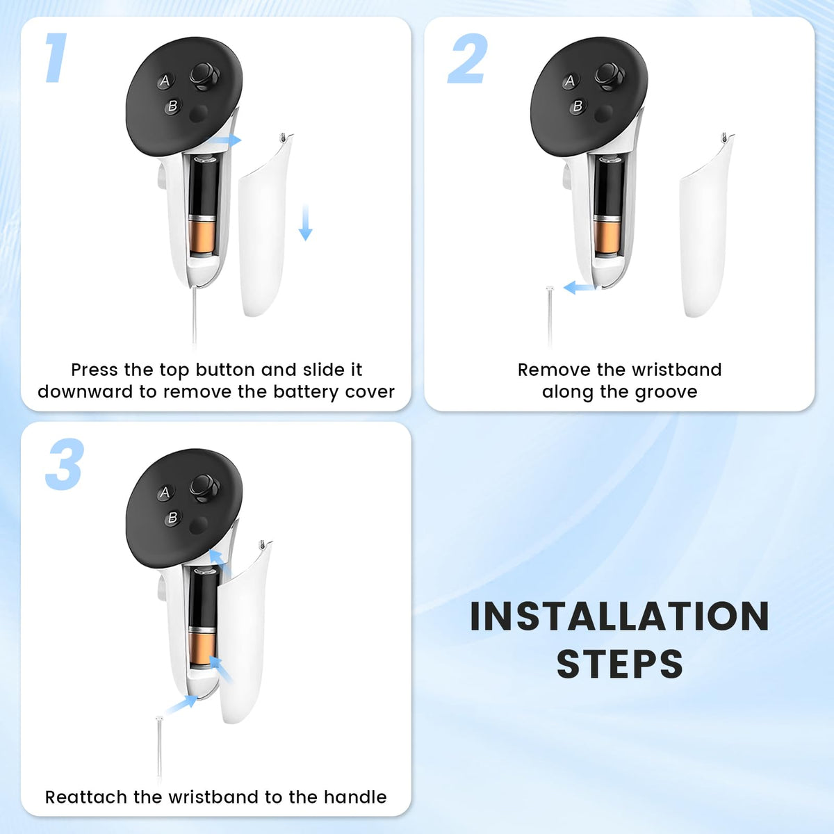 Replacement Wrist Straps for Oculus Quest 3 Controller C867300