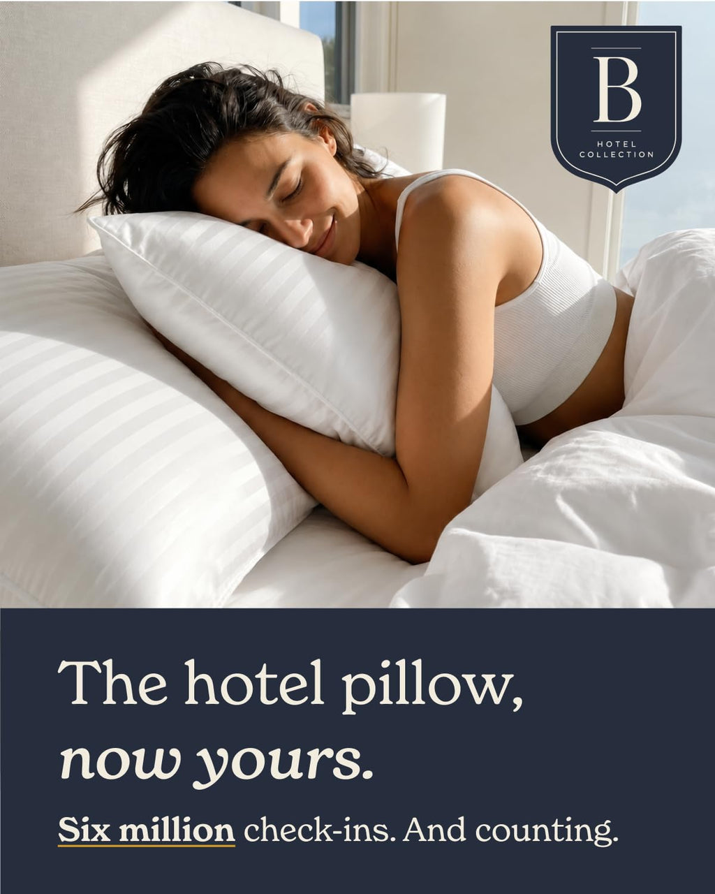 Standard/Queen Size Set of 2 Bed Pillows A2171