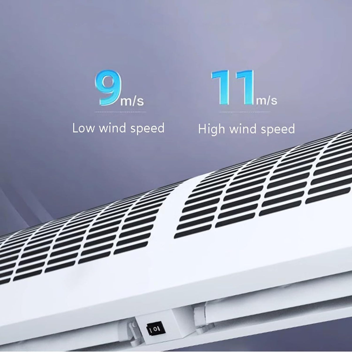 Wall-Mounted Air Curtain with Remote Control, 150cm/60in B4542