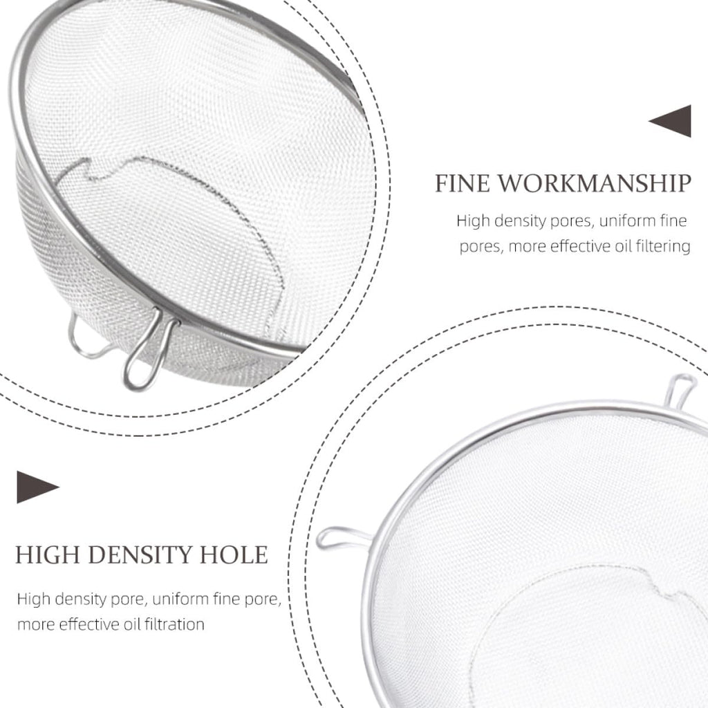 Stainless Steel Fine Mesh Skimmer Spoon M86439