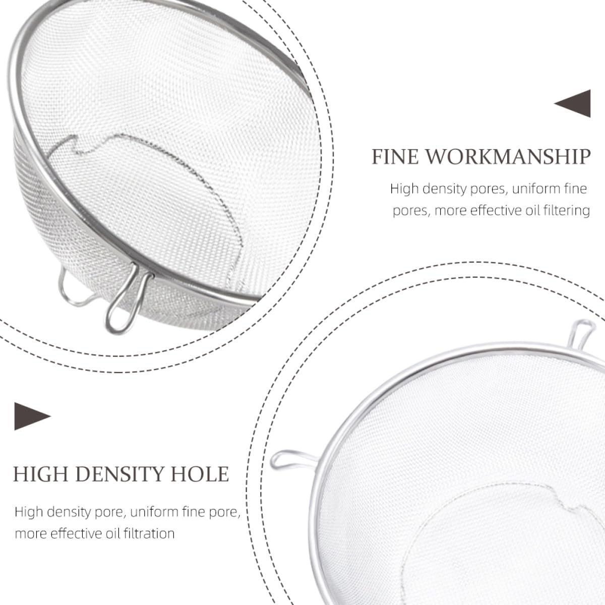 Stainless Steel Fine Mesh Skimmer Spoon M86439