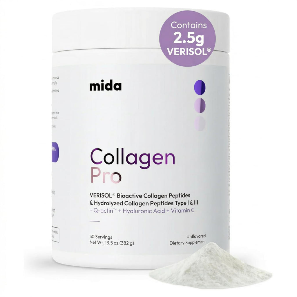 Hydrolyzed Collagen Peptides Type I & III with Vitamin C, Hyaluronic Acid, Biotin, Unflavored Powder, 30 Servings H382