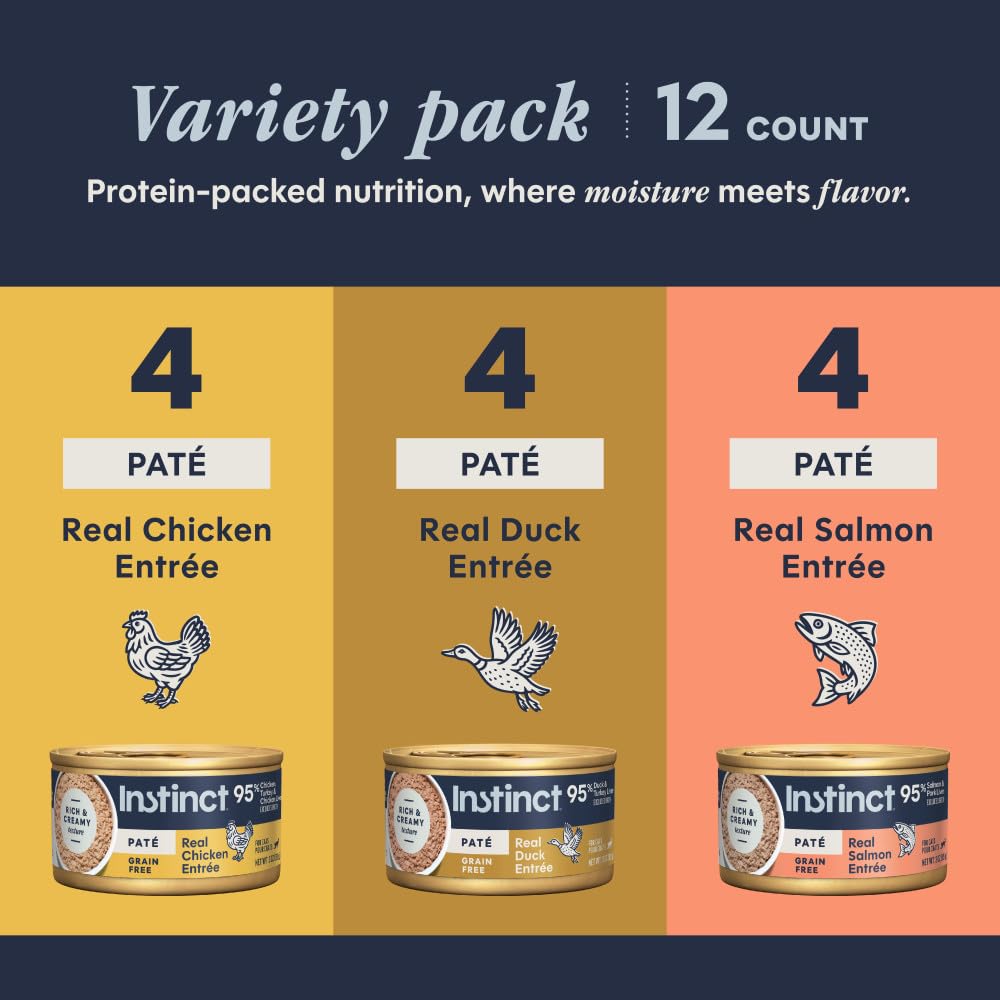 Grain Free Natural Wet Canned Cat Food 3 Ounce (Pack of 12) F175845