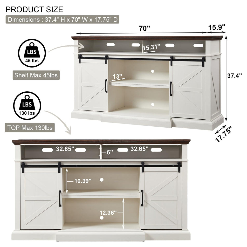 White TV Stand Y294035