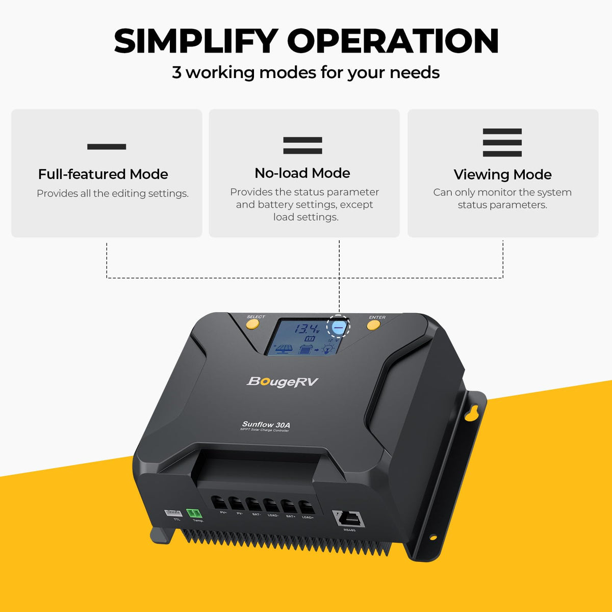 30A MPPT Solar Charge Controller with APP Control K750