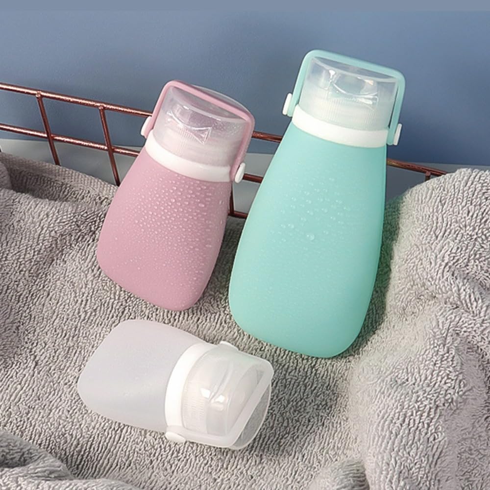 30ml Dark Green Mini Silicone Refillable Bottles E9627