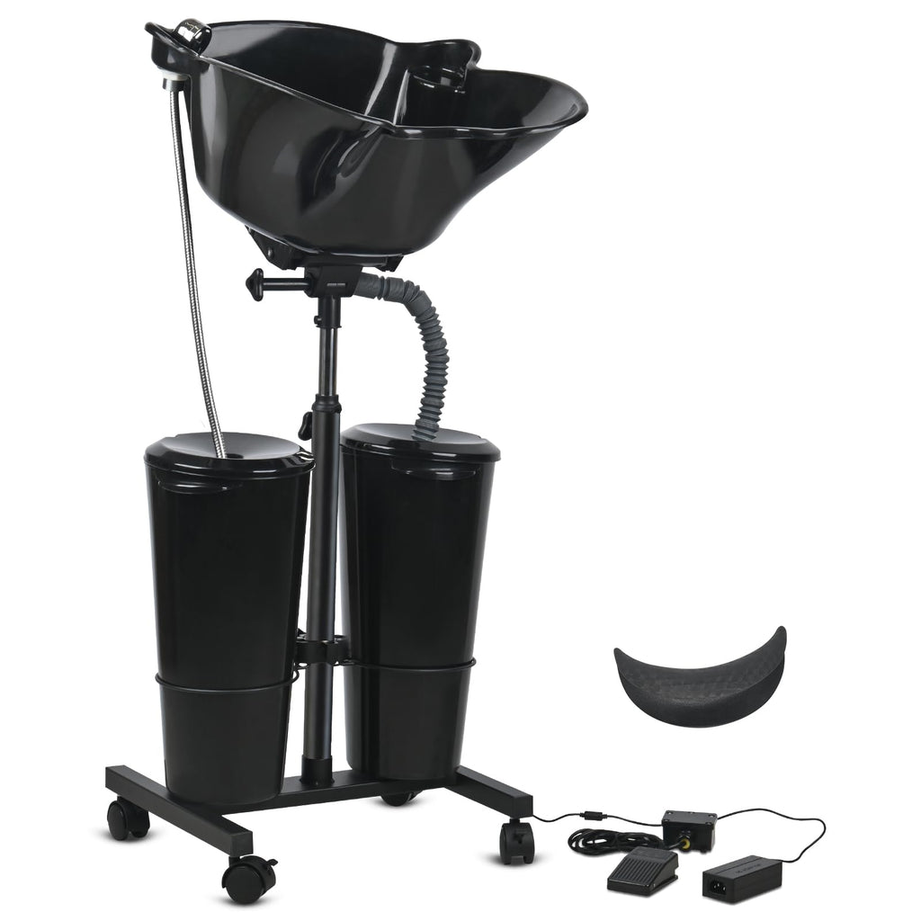 Portable Height Adjustable Shampoo Bowl with Electric Pump H96113