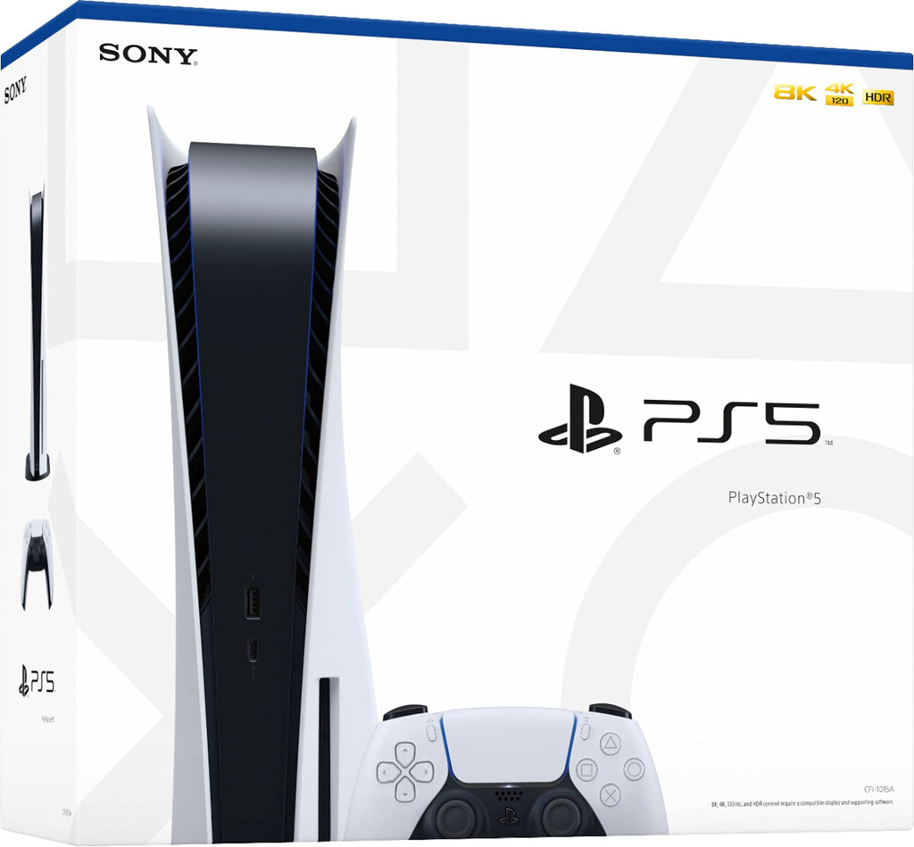 Disc Version Console 4K-TV Gaming 120Hz 8K Output 16GB GDDR6 825GB SSD WiFi 6 Bluetooth 5.1 Q893236