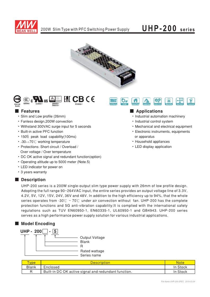 12V 17A 200W LED Power Supply A68769