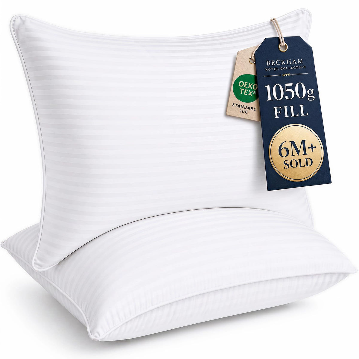 Standard/Queen Size Set of 2 Bed Pillows A2171