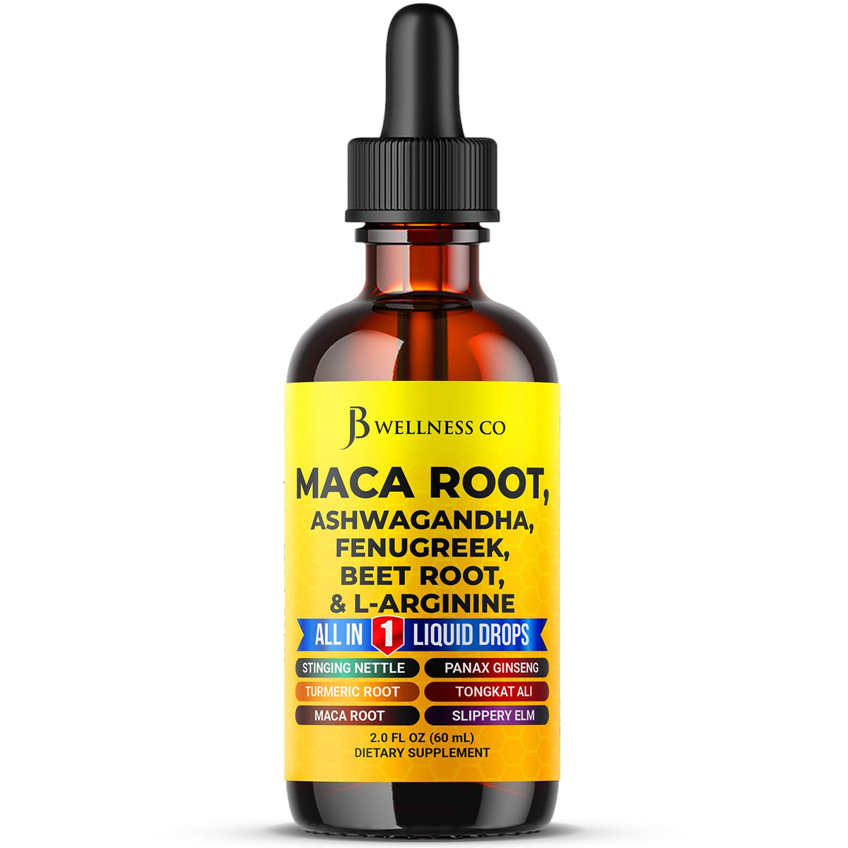 Organic Maca Root Liquid Drops with Ashwagandha 2oz Z142
