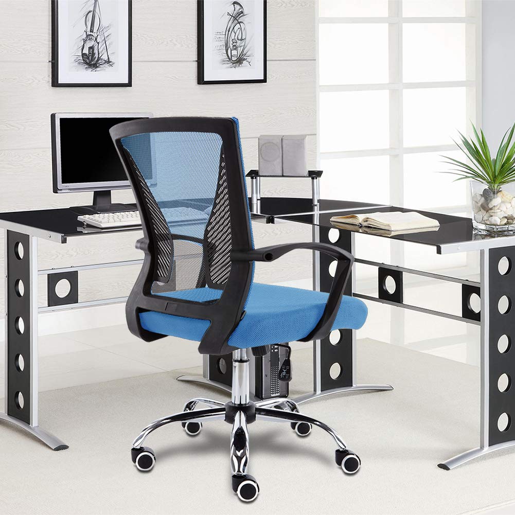 Black Blue Ergonomic Mesh Office Chair F281543