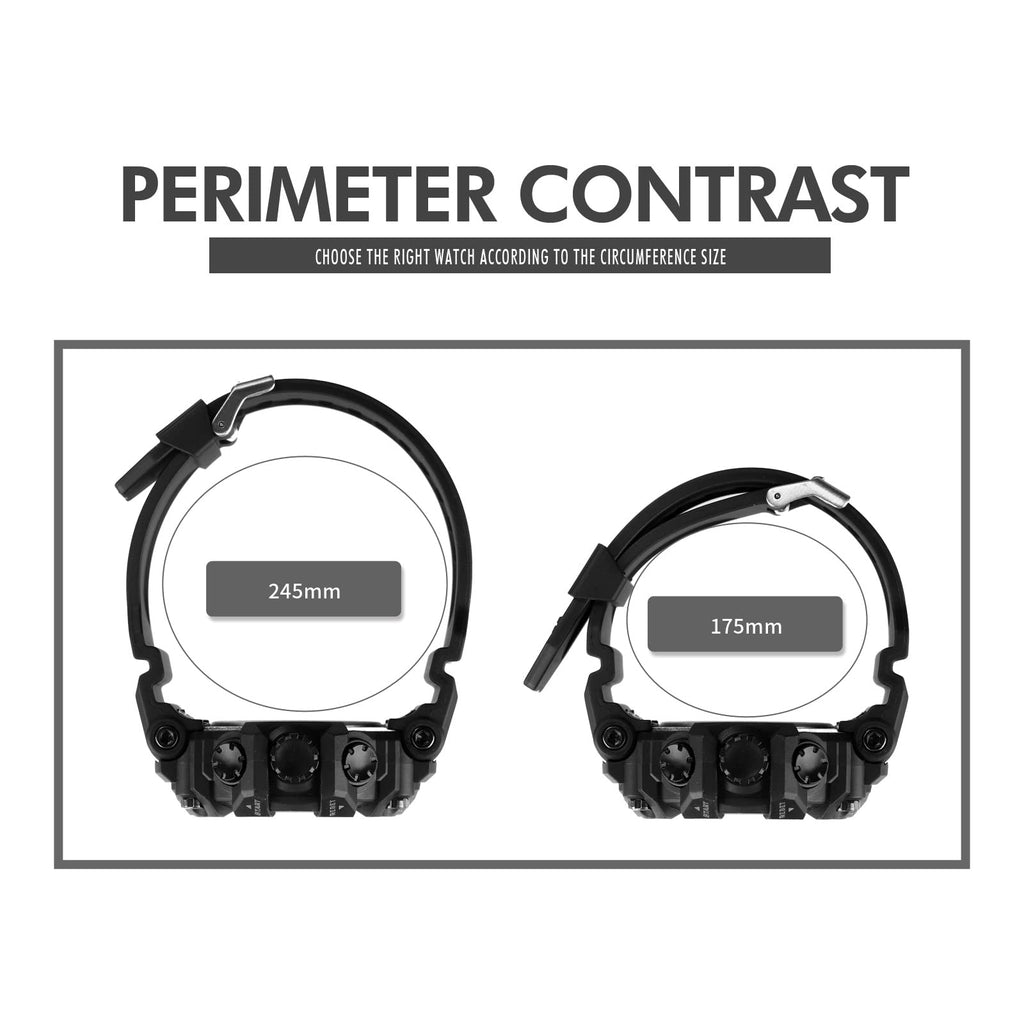 Men Digital Watch Waterproof LED Stopwatch E86188