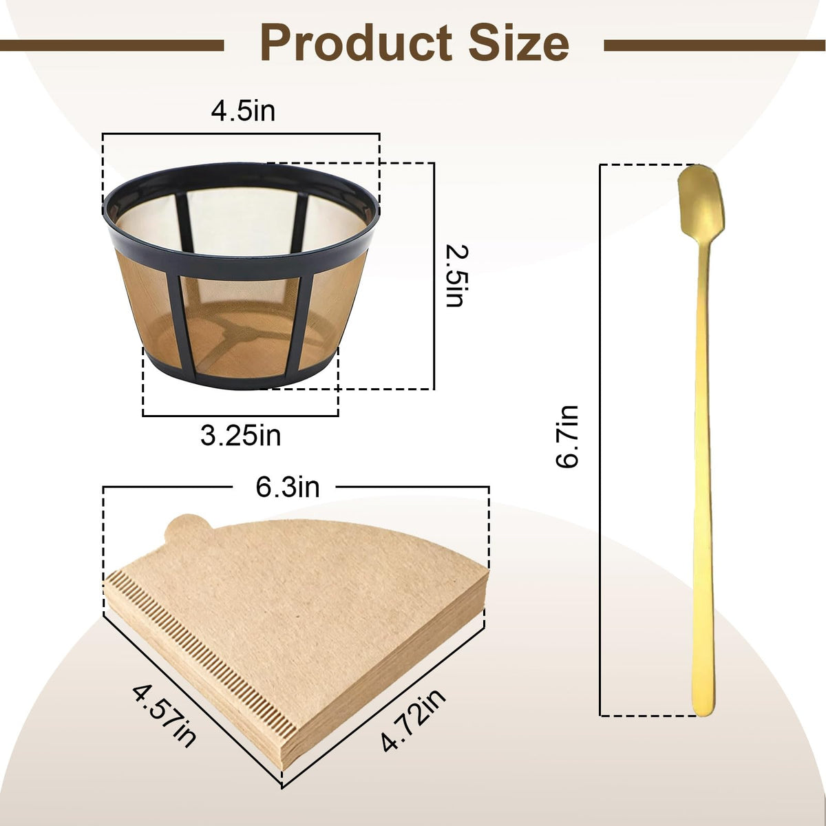 Reusable Coffee Filter Basket 2-Pack with Coffee Spoon K81168