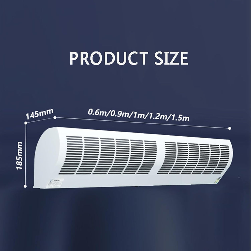 Wall-Mounted Air Curtain with Remote Control, 150cm/60in B4542