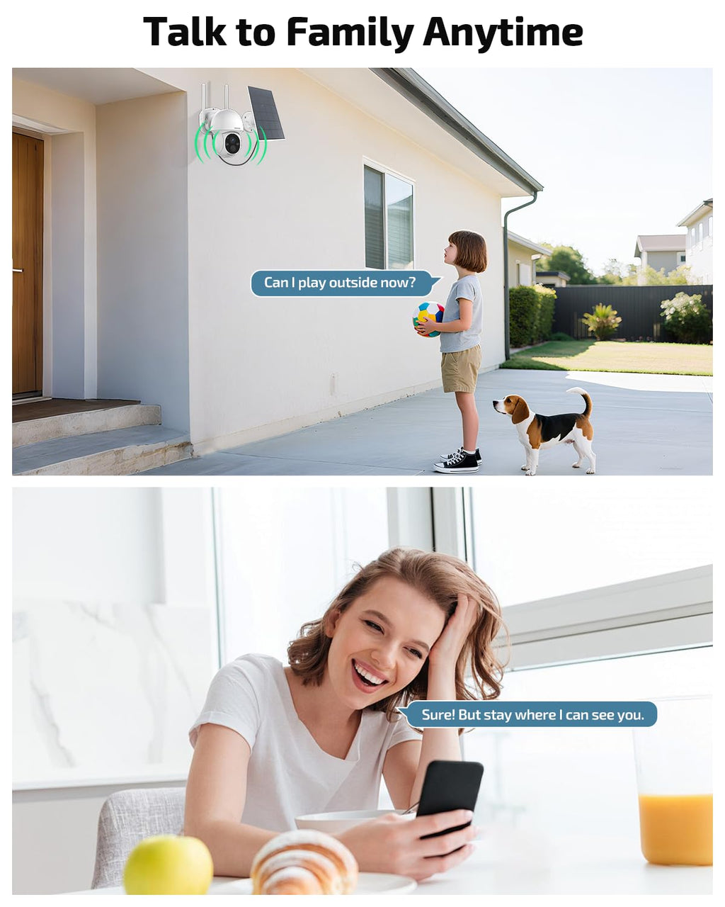 Solar Powered Wireless Security Camera System K22733