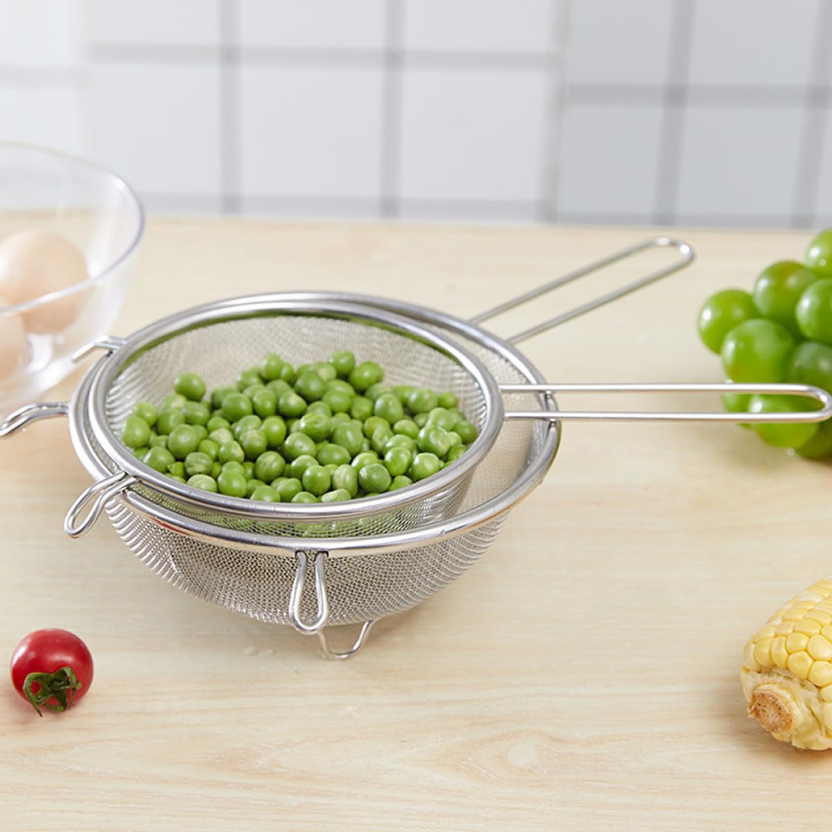 Stainless Steel Fine Mesh Skimmer Spoon M86439