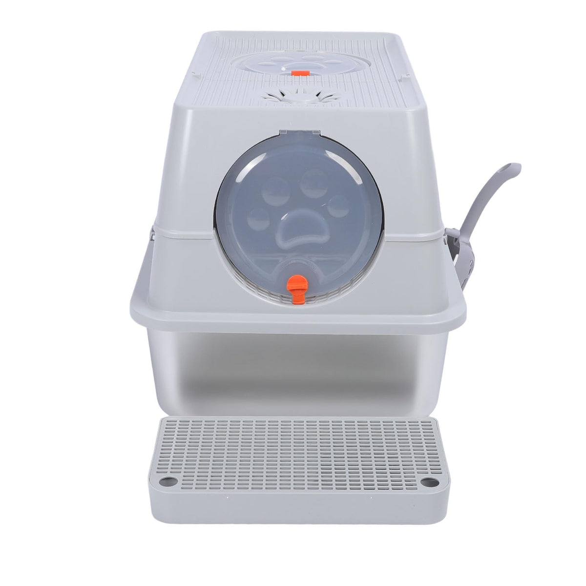 Enclosed Stainless Steel Extra Large Cat Litter Box J412