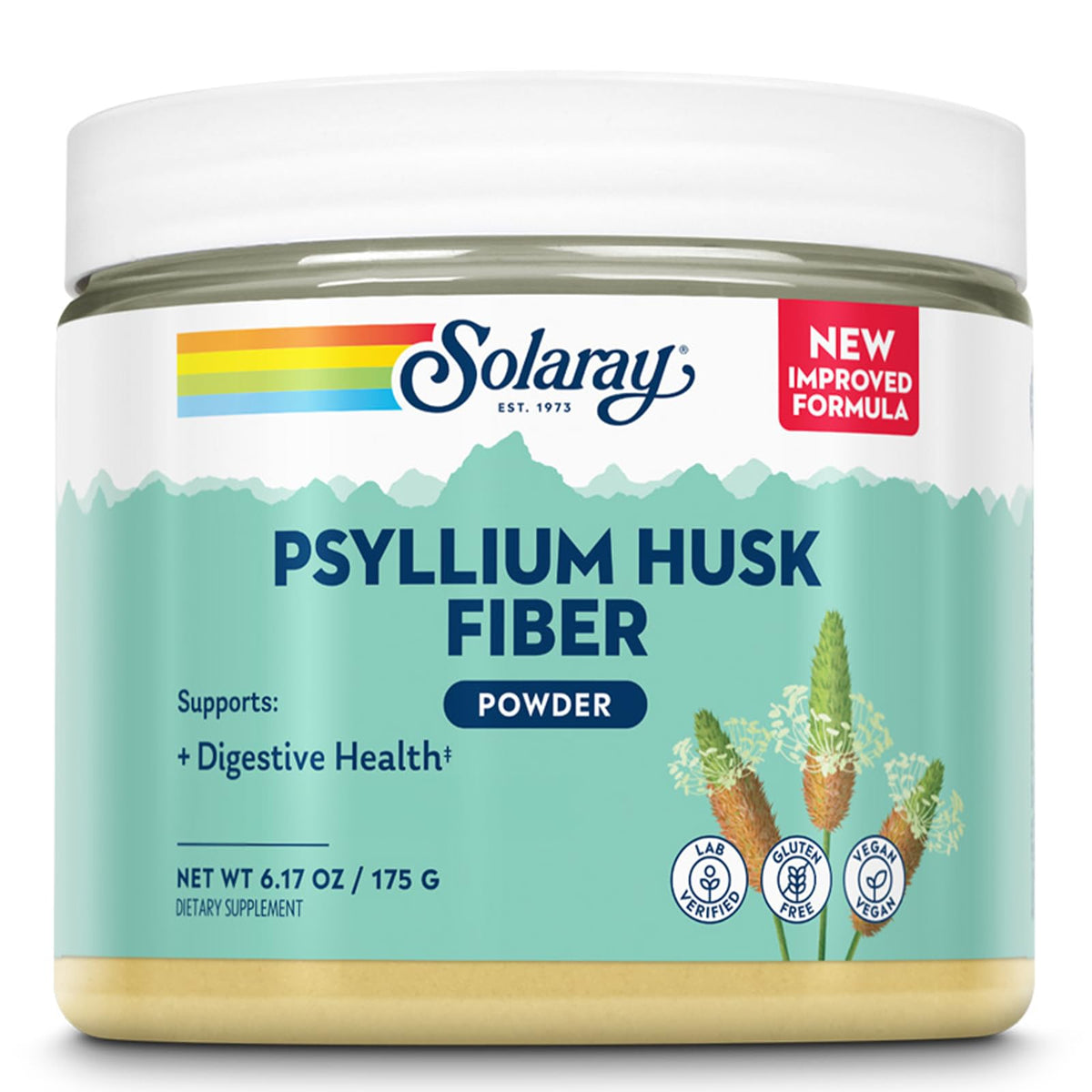 Psyllium Husk Powder Fiber Supplement 6.17 OZ B64600