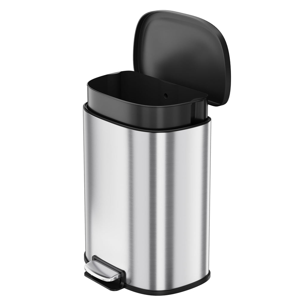 50L Stainless Steel Step-On Trash Can U742643
