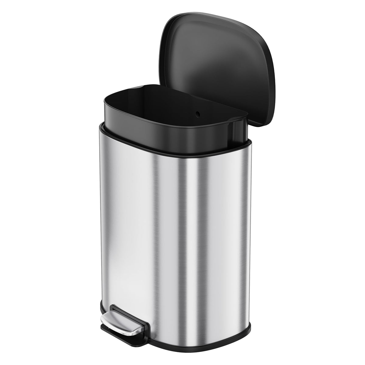 50L Stainless Steel Step-On Trash Can U742643