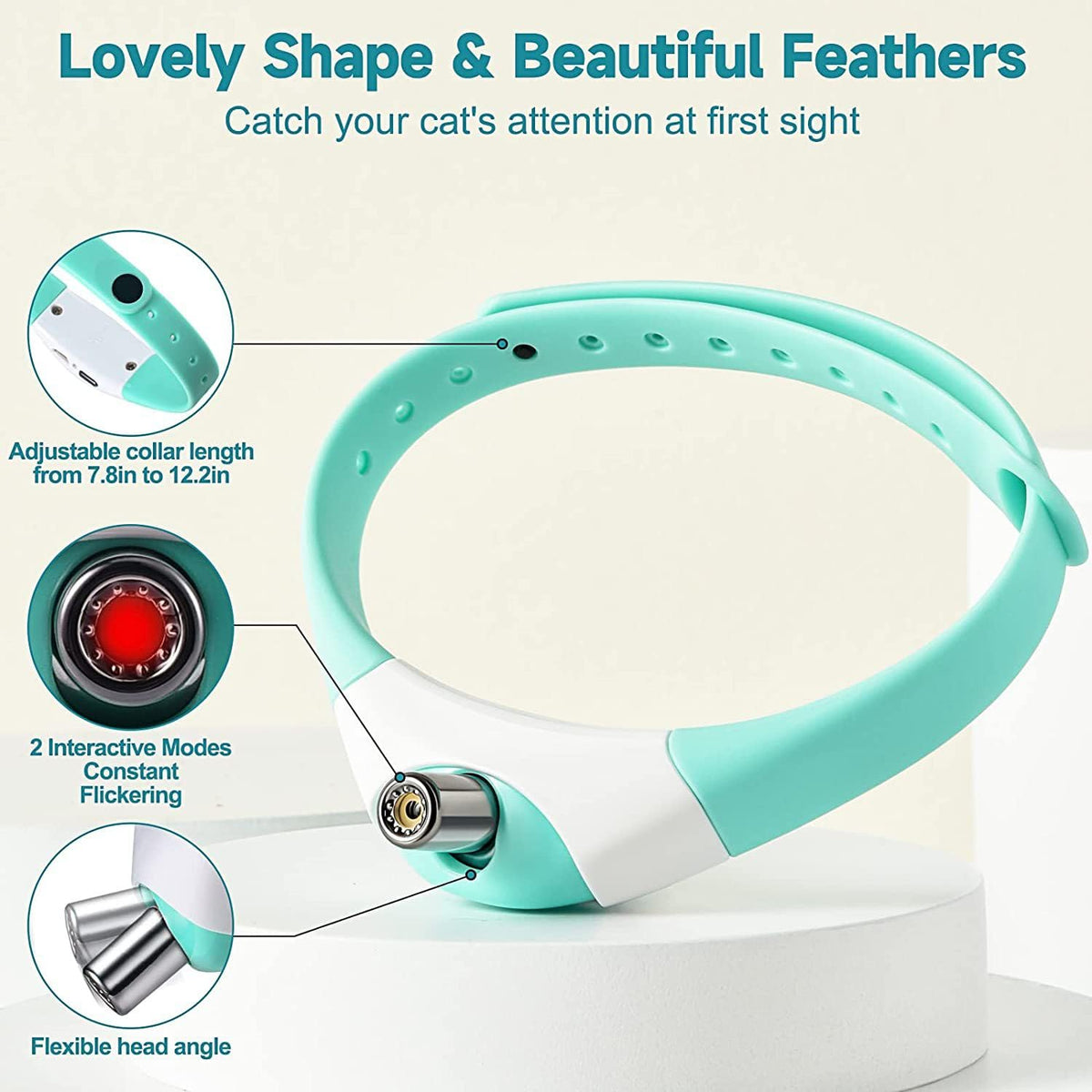 Rechargeable Laser Cat Toy Collar H66552