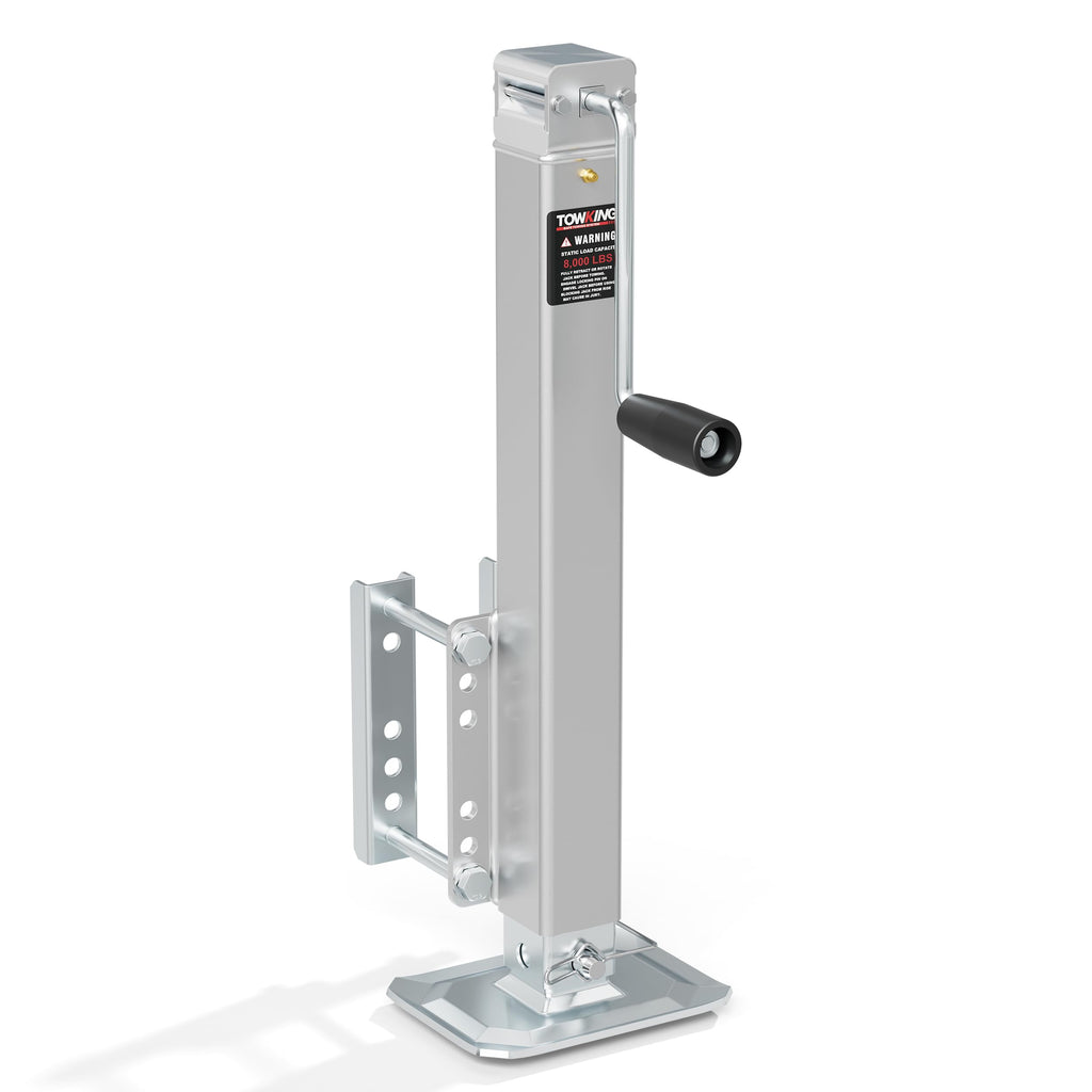 Square Trailer Jack, 15" Lift, Heavy Duty Swivel O391102