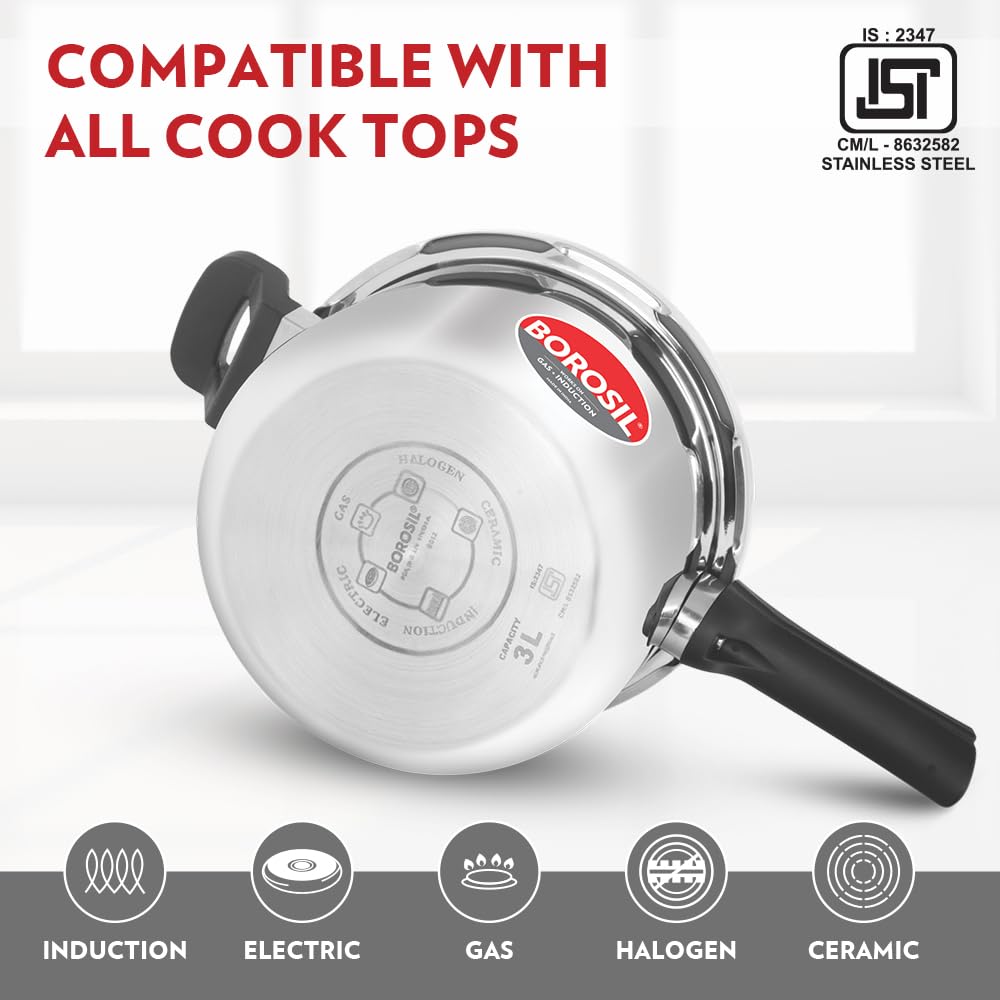 3 L Stainless Steel Pressure Cooker J64907