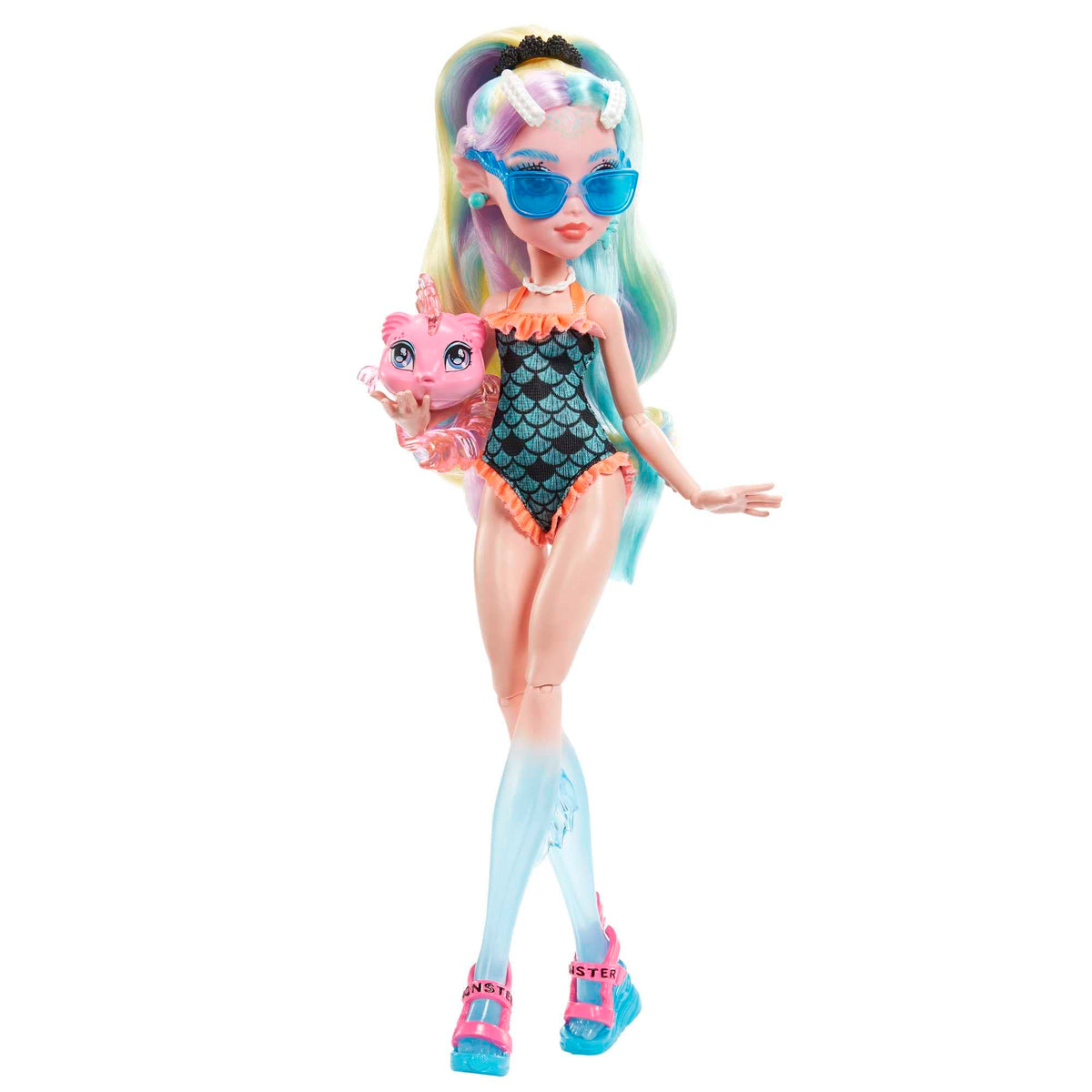 Monster High Doll with Colorful Streaked Hair and Fashion Accessories E5625