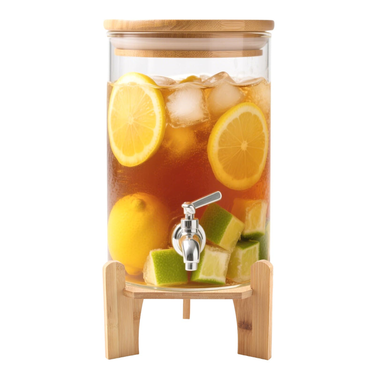 Wooden Drink Dispenser Stand and Water Jug Holder P983