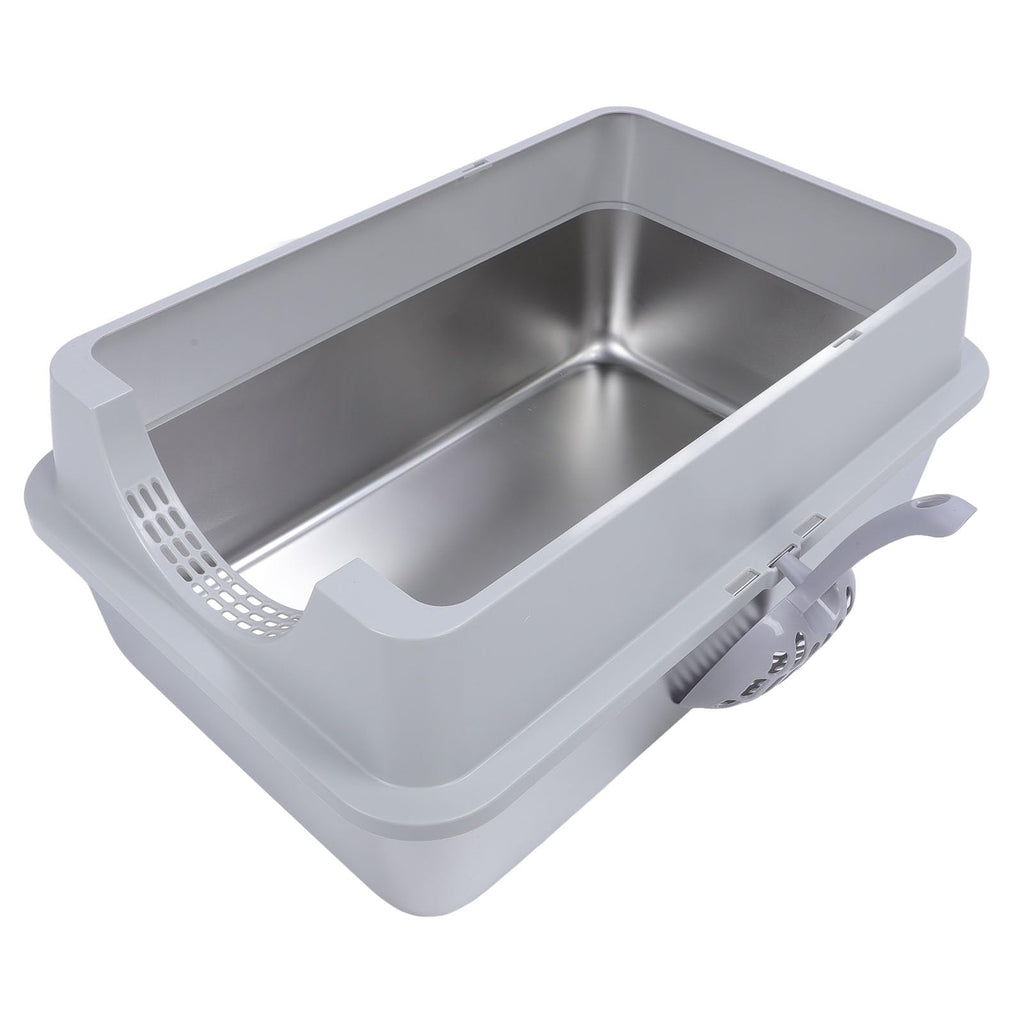 Enclosed Stainless Steel Extra Large Cat Litter Box J412